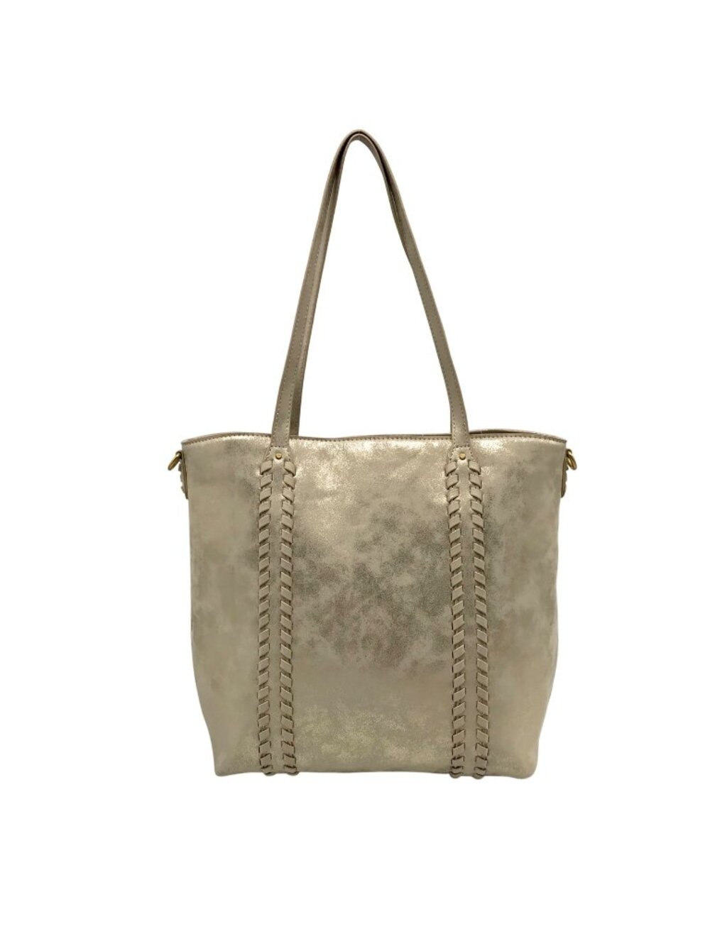 Style & Co Metallic Whipstitch Tote Bag